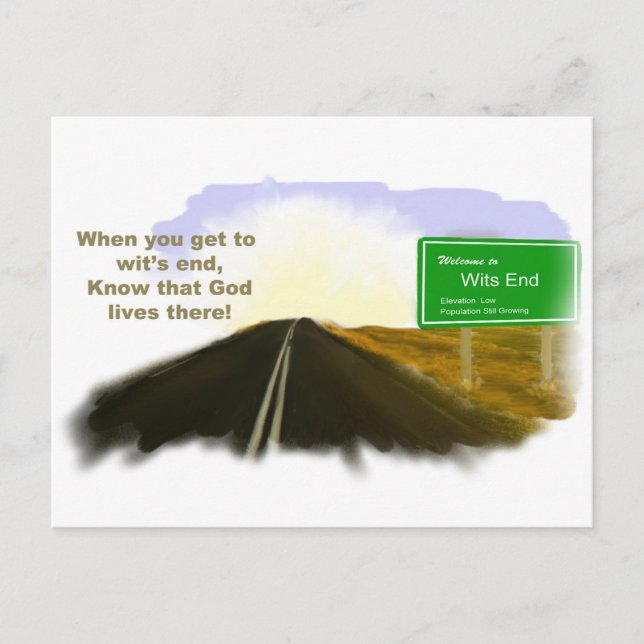 Wits End Road Postcard (Front)