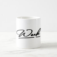Witte mok logo Wuk Clothes