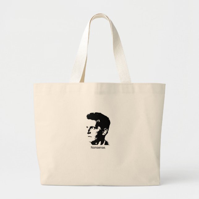 Wittgenstein's Charm Large Tote Bag (Front)