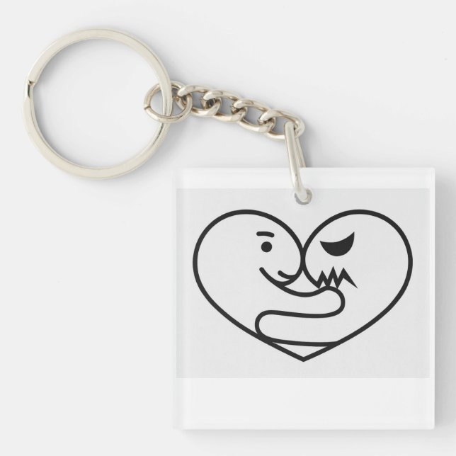 Wittle Love Dinosaurs Key Ring (Front)