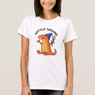 Wittle Wizard Funny Lizard Pun  T-Shirt
