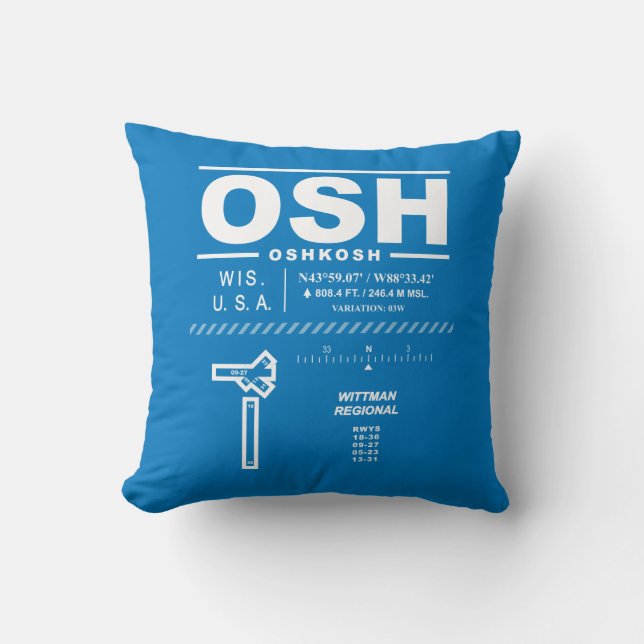 Wittman Regional Airport OSH Cushion (Front)