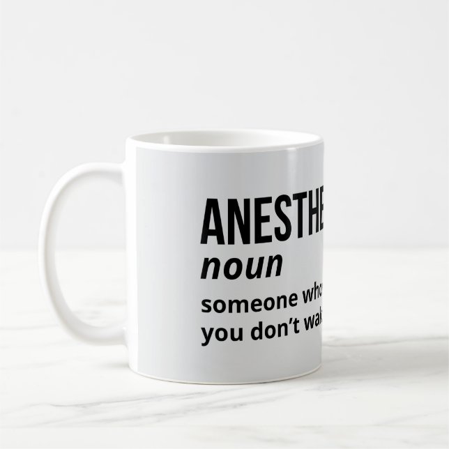Witty Anaesthesiologist Definition Mug (Left)