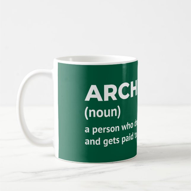 Witty Architect Definition Mug (Left)