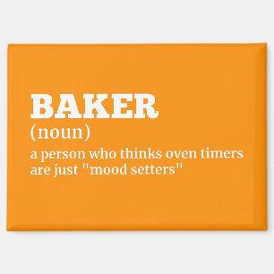Witty Baker Definition Magnet