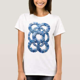 Witty Blue BLUE SEQUINS Print T-Shirt
