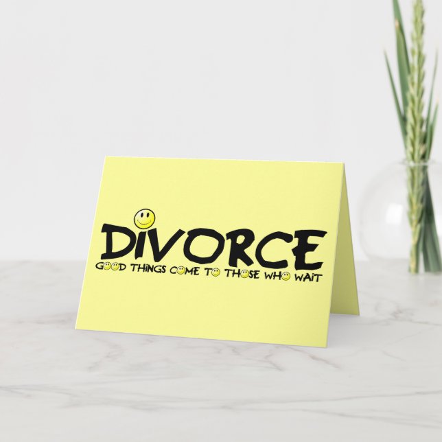 Witty divorce card (Front)
