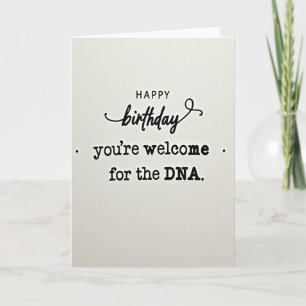 Witty Dna Birthday Card
