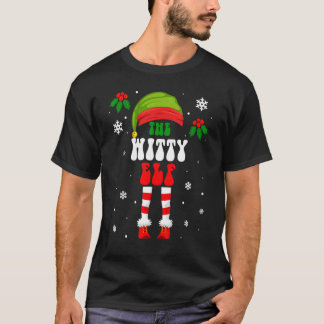 Witty Elf Matching Family Group Christmas Holiday  T-Shirt