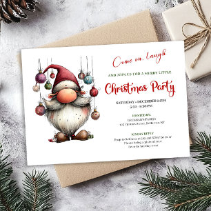 Witty Funny Santa Classic Christmas Party Invite