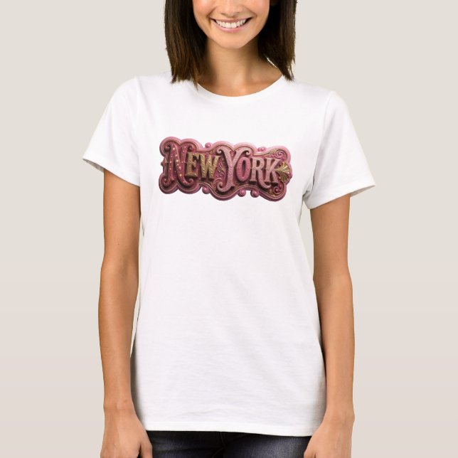 Witty Gold NEW YORK Tee (Front)