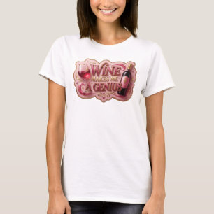 Witty Gold WINE MAKES ME A GENIUS Custom Tee