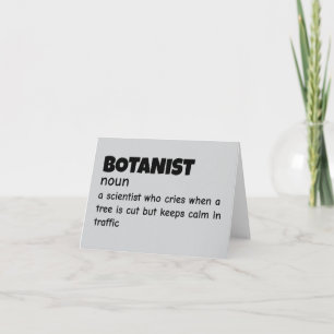 Witty Greenhouse Scientist Definition Thank You Card