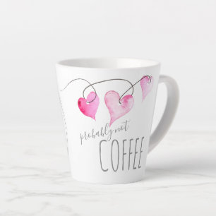 Witty Hearts Valentine's Day Gift Latte Mug