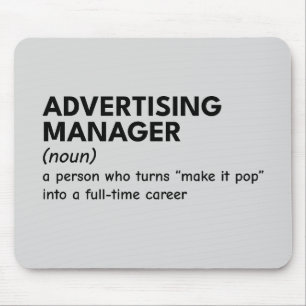 Witty Marketing Manager Definition Mouse Pad