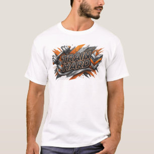 Witty Orange TRAIN HARD Tee