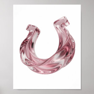 Witty Pink ABSTRACT ART Abstract Design Poster