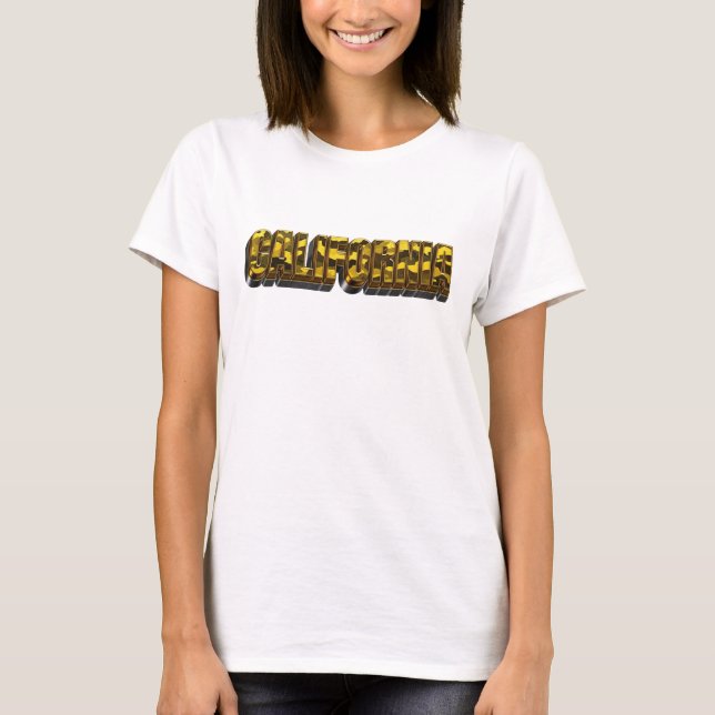 Witty Red CALIFORNIA Custom Tee (Front)