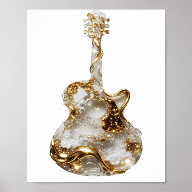 Witty Silver ABSTRACT ART Design Poster (Front)