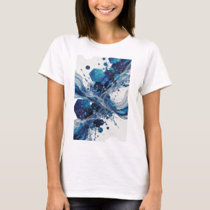 Witty Silver ABSTRACT ART Graphic Tee v2