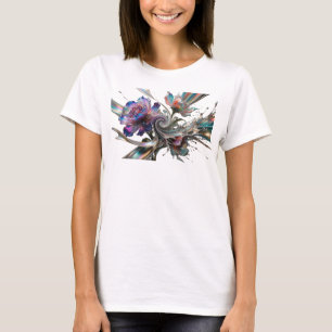 Witty Silver ABSTRACT ART Graphic Tee v3