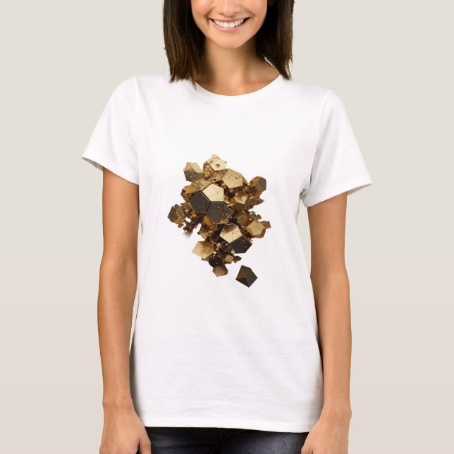 Witty Silver ABSTRACT ART Statement Tee (Front)