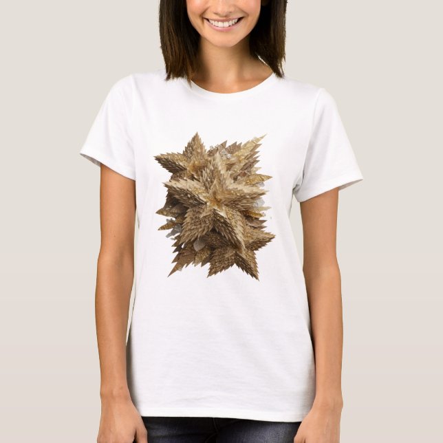 Witty Silver GOLDEN STAR Statement Design T-Shirt (Front)