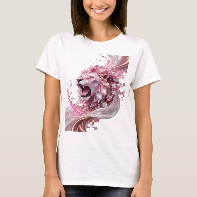 Witty Silver LION KING Bold Design T-Shirt (Front)