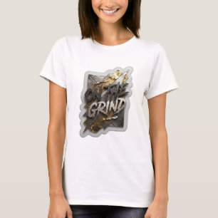 Witty Silver ON THE GRIND Shirt Design
