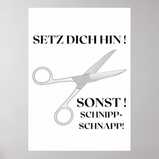Witty toilet poster: Sit down! Other .. Poster
