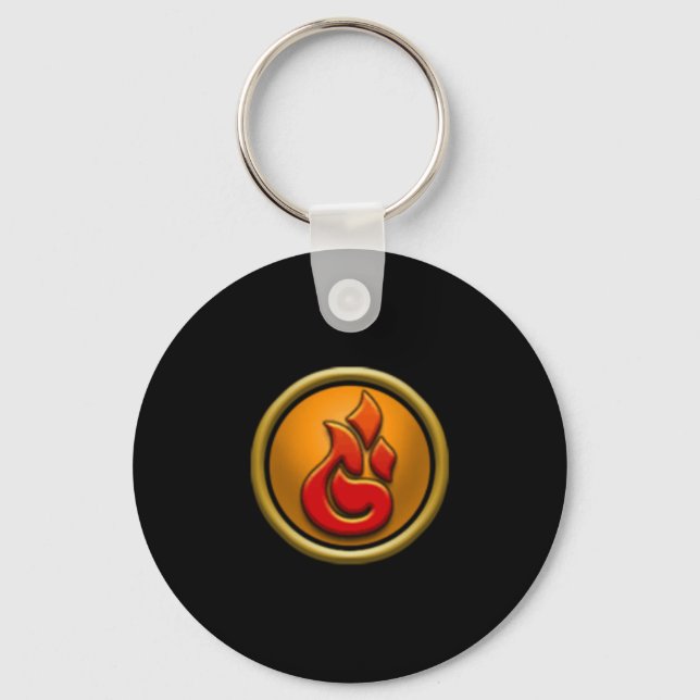 Wizard101 Fire School Keychain (Front)