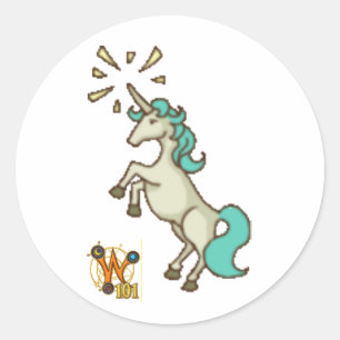 Wizard101 Unicorn Doodle Sticker