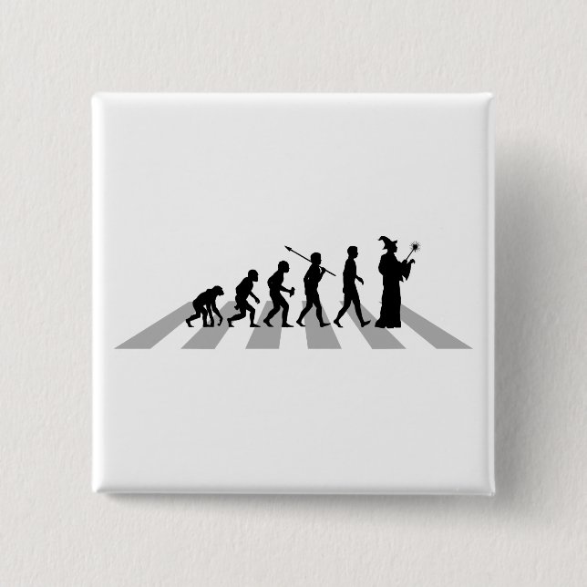 Wizard 15 Cm Square Badge (Front)