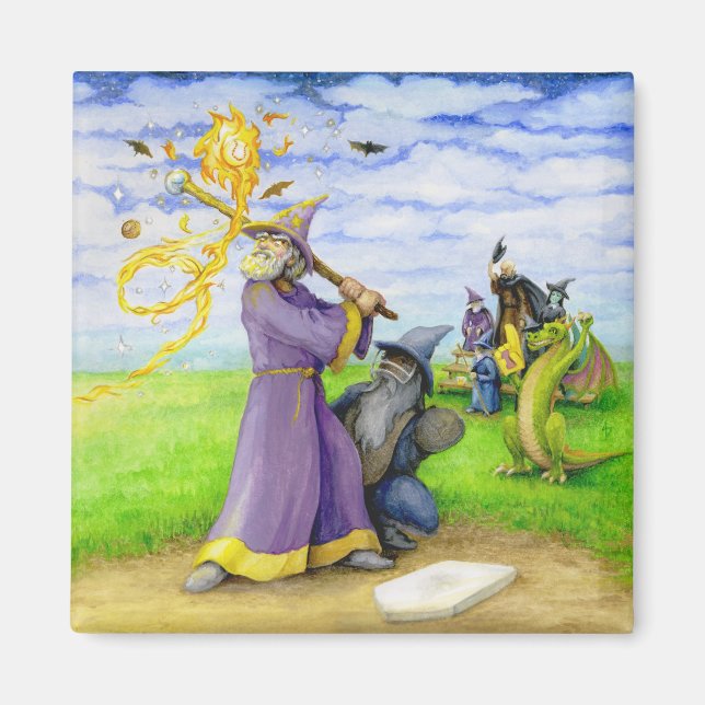 Wizard at Bat Magnet (Front)