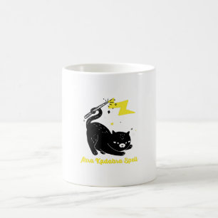 Wizard black cat - Abra Kadabra Spell Coffee Mug