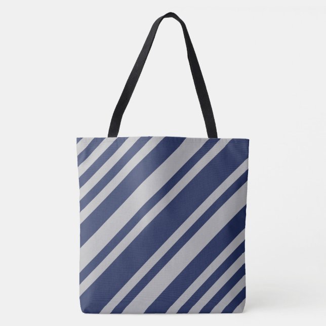 Wizard Blue and Grey Tote Bag (Front)