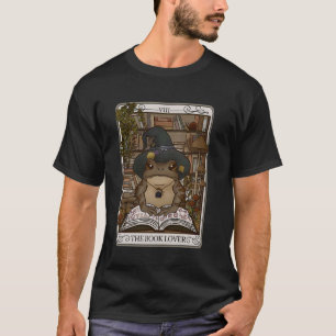 Wizard Book Lover Frog Tarot Card Witchy Frog Myst T-Shirt