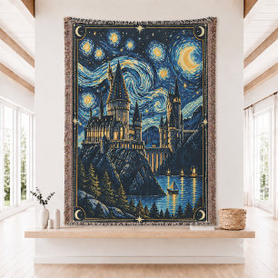 Wizard Castle Woven Throw Blanket