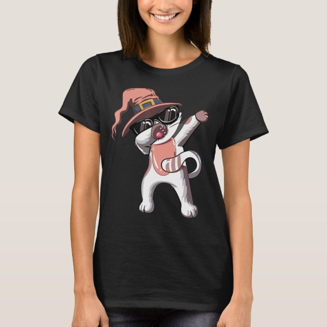 wizard Cat Dabbing T-Shirt (Front)