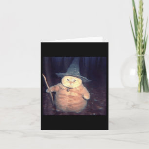 Wizard Cat Halloween Cat Meme _1 Card