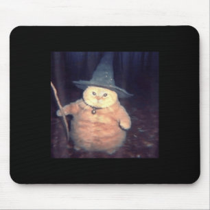 Wizard Cat Halloween Cat Meme _1  Mouse Pad