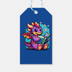 Wizard Cat - Magical Pixel Art Fantasy Design Gift Tags