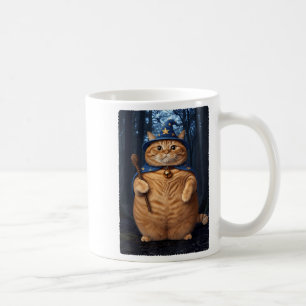 Wizard Cat Witch Funny Halloween Men Women Kid Cut Coffee Mug