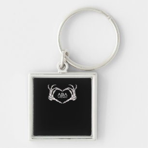 Wizard Classic - Skeleton Hands Heart Key Ring