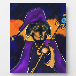 WIZARD DACHSHUND PLAQUE