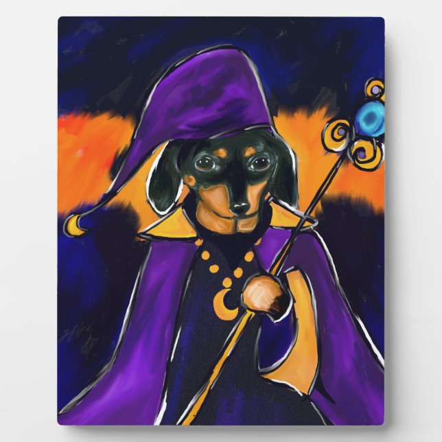 WIZARD DACHSHUND PLAQUE (Front)