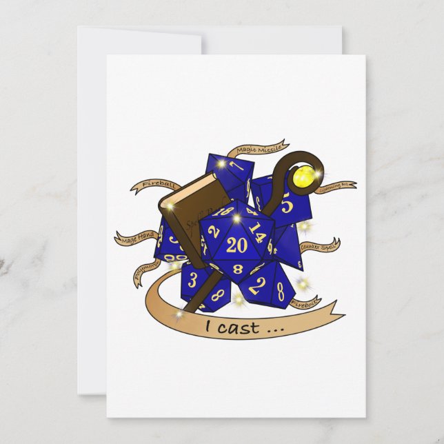 Wizard Dice Design Announcement (Front)