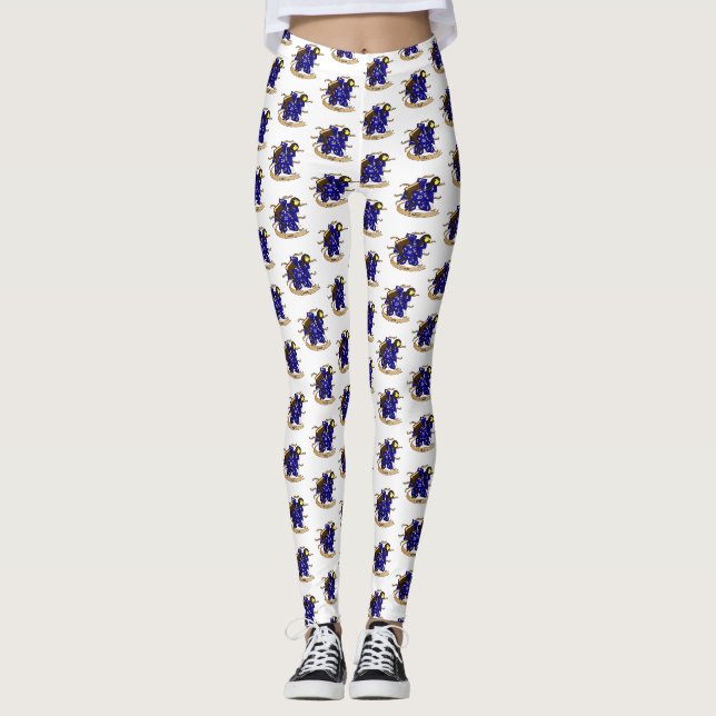 Wizard Dice Design Leggings (Front)
