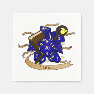 Wizard Dice Design Napkin