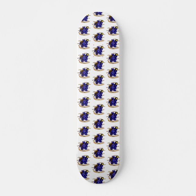 Wizard Dice Design Skateboard (Front)